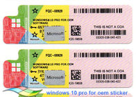 Microsoft License Key Code Windows 10 Pro COA License Sticker 64 Bit Systems Phiên bản đầy đủ