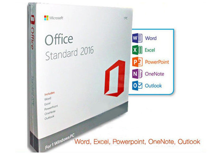 Khóa kích hoạt tiêu chuẩn DVD Microsoft Office 2016, Giấy phép tiêu chuẩn Microsoft Office 2016
